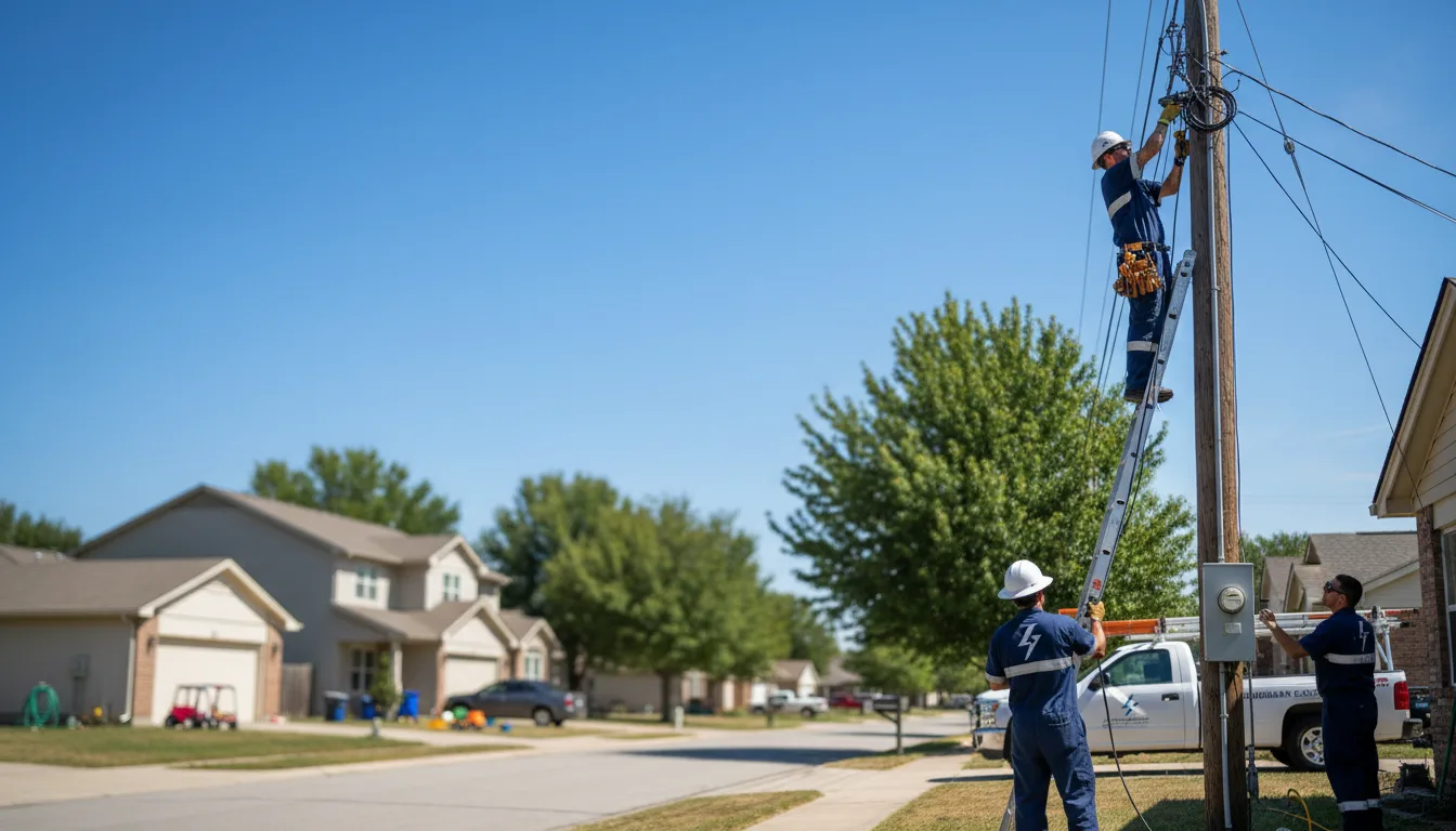 Residential electrician providing installation services in Simpsonville, KY